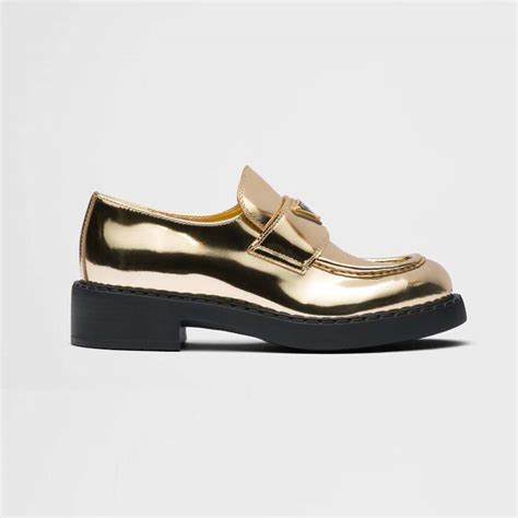 prada loafers gold hardware